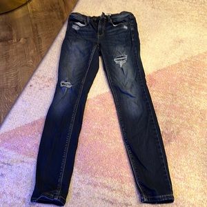 Dark ripped jeans